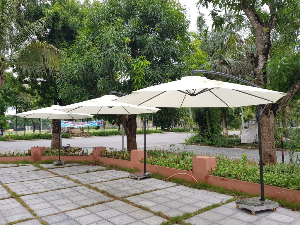 Ô lệch tâm tròn 3m màu trắng sữa